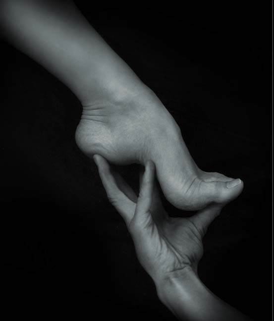 beautiful woman foot