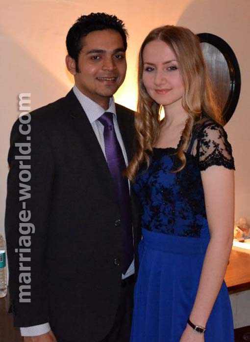 Russian girl and Indian man