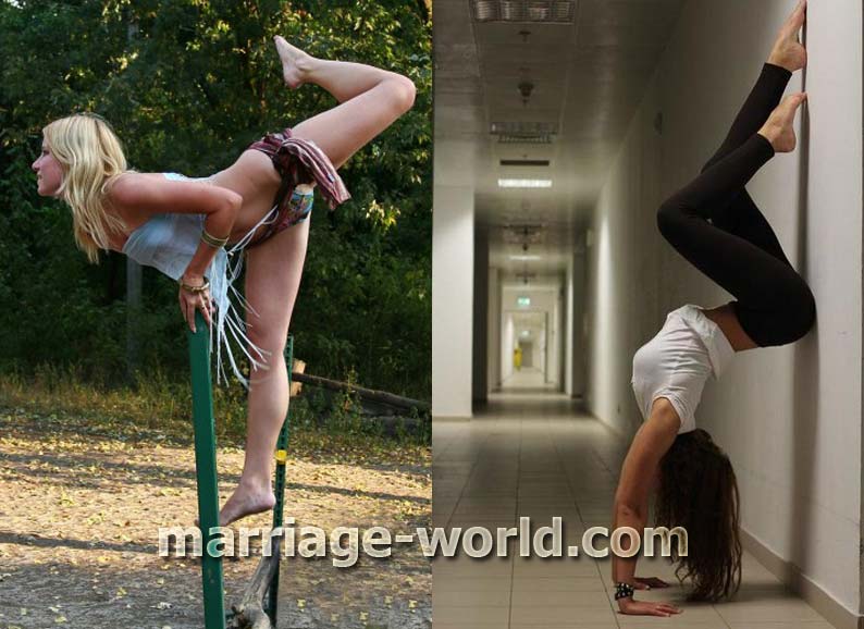 ukrainian women upside down
