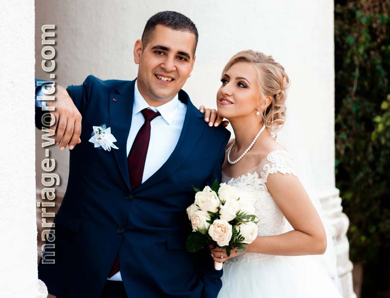 Foreign man and Ukrainian bride